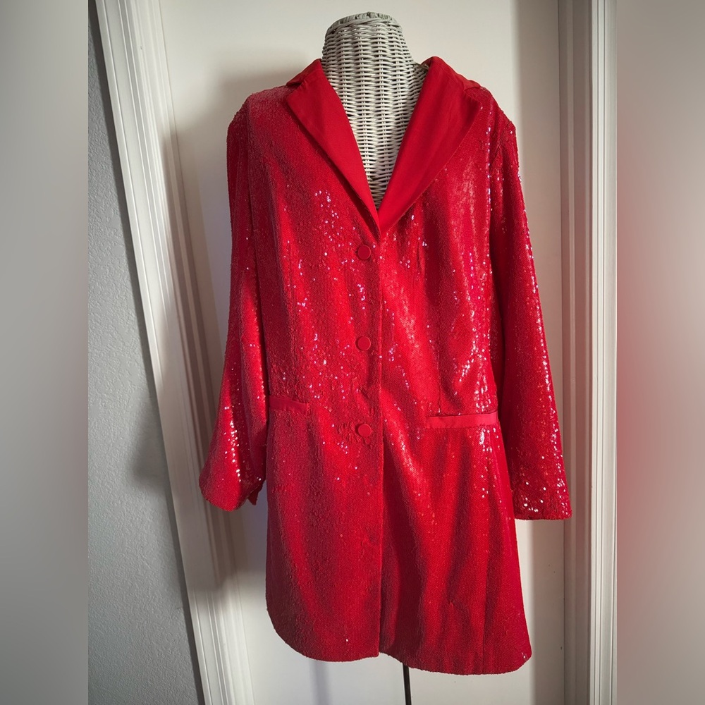Maeve Sequin Blazer Dress 20W